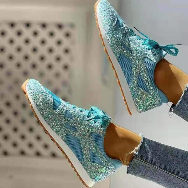 Women's Trainers Athletic Shoes Sneakers Bling Bling Shoes Sequins