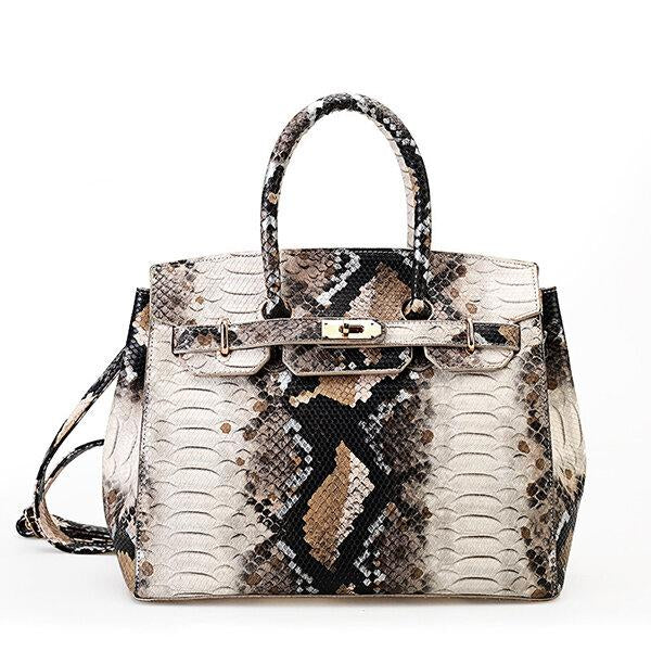 Snake Pattern Handbag Shoulder Bag For Women