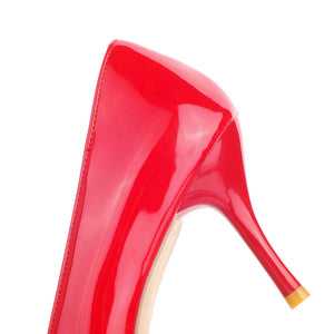 3 inch PU patent leather stiletto pumps