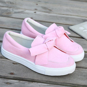Autumn/winter Bowknot Round Toe Platform Heel Casual Shoes