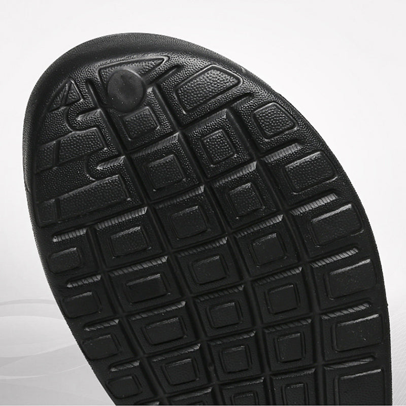 black Breathable Summer Clogs for Men,  Lightweight Garden Sandals with Ventilation Holes
