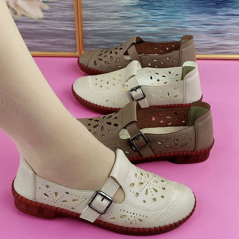 Comfy walking summer hollowed loafers