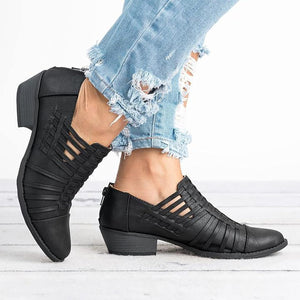 Cut-out ankle boots for spring summer