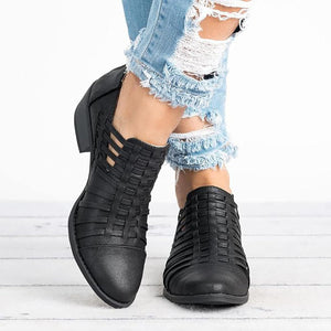 Cut-out ankle boots for spring summer