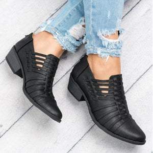 Cut-out ankle boots for spring summer