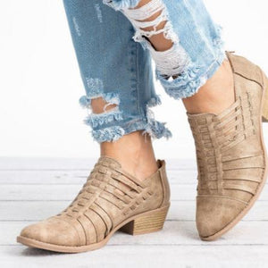 Cut-out ankle boots for spring summer