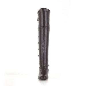 Faux leather studded over the knee knight boots costume boots