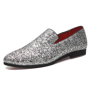 Men Sequins Slip-On Loafers For Prom Party