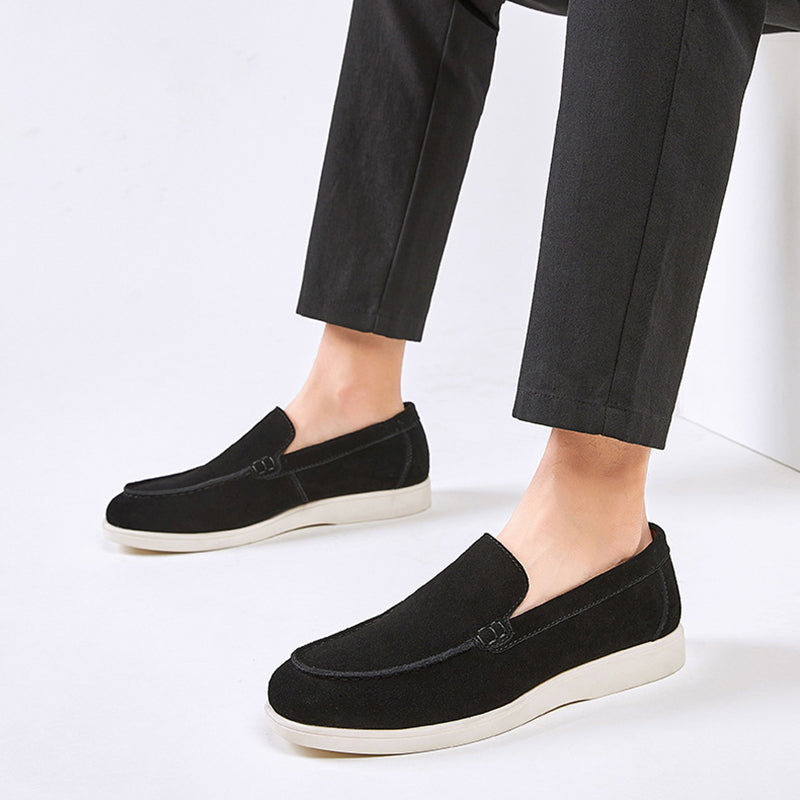 Men's Brushed Suede Slip-On Loafers
