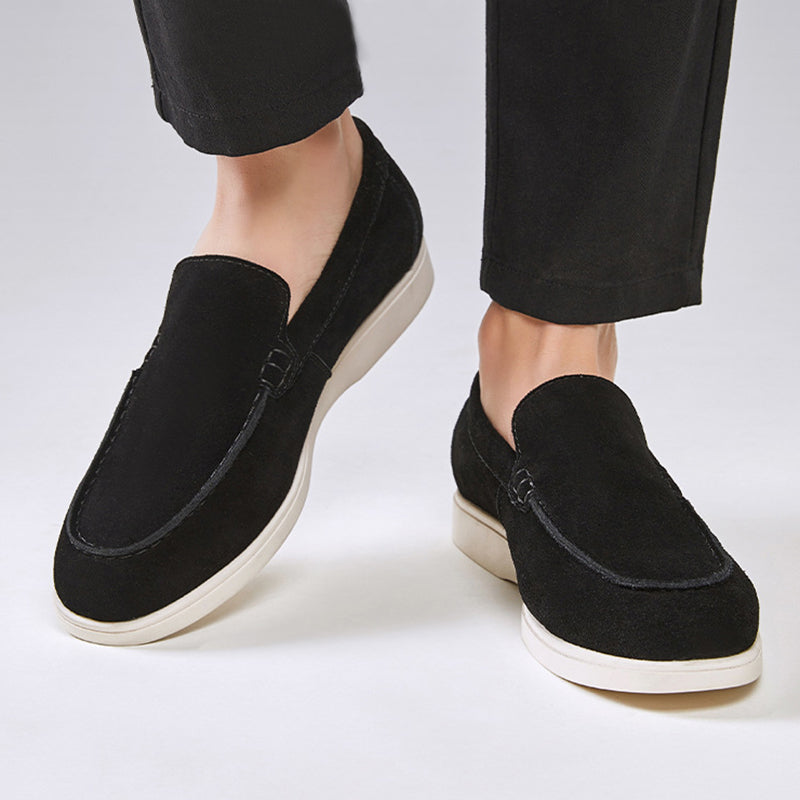 Men's Brushed Suede Slip-On Loafers