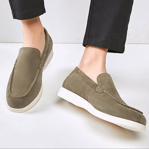 Men's Brushed Suede Slip-On Loafers