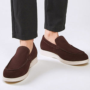 Men's Brushed Suede Slip-On Loafers