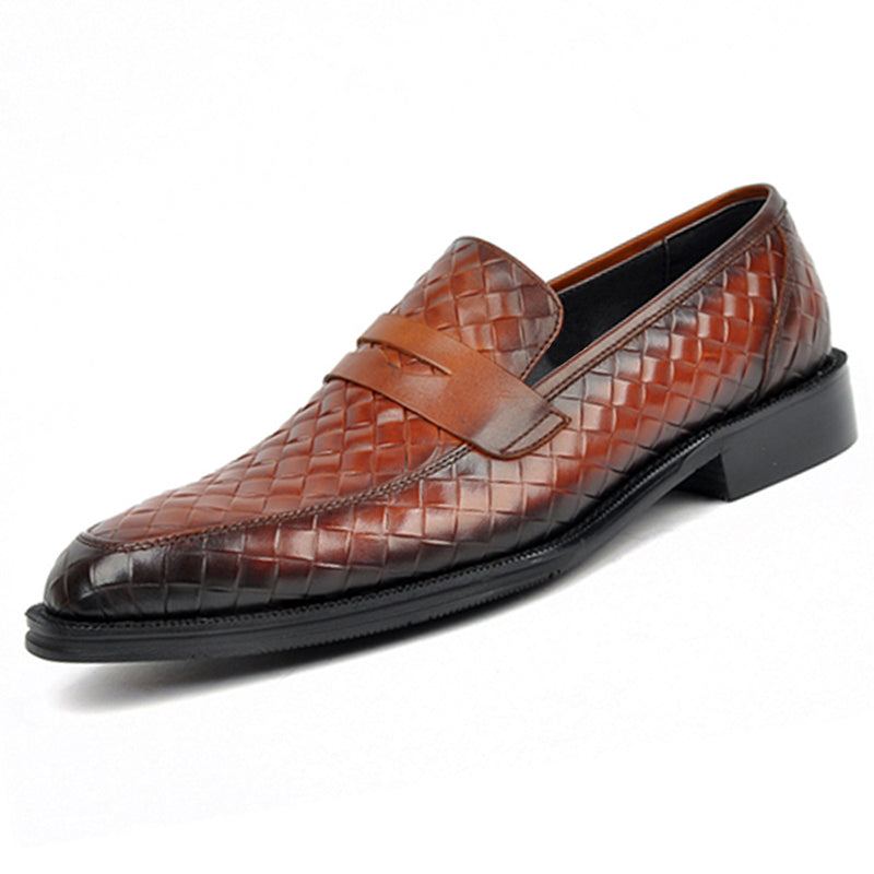 Men's Retro Woven Patterned Slip-Ons