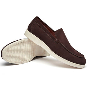 Men's Brushed Suede Slip-On Loafers