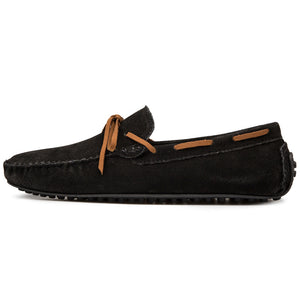 Men's bow moccasins shoes anti-skid flat driving shoes