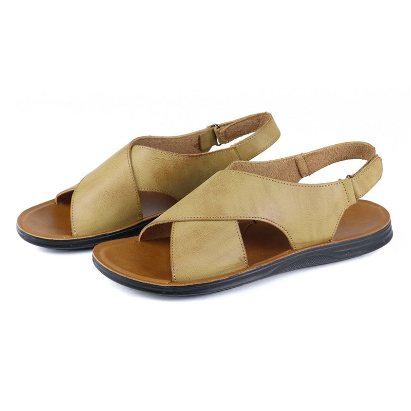 camel Men's adjustable velcro slingback sandals