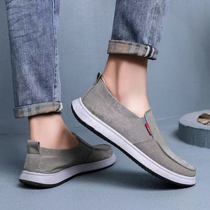 Men's canvas loafers summer lightweight slip-ons