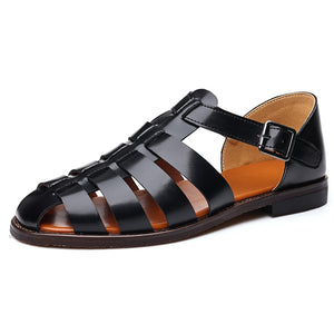 black Men's classic fisherman sandals