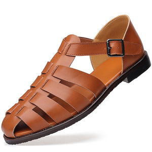brown Men's classic fisherman sandals