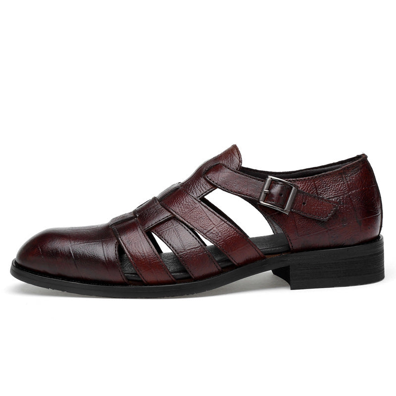 coffee Men's fisherman sandals dress shoes