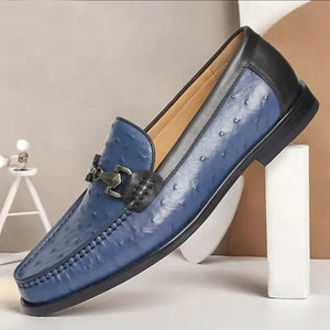 Men's handmade leather loafers dress shoes
