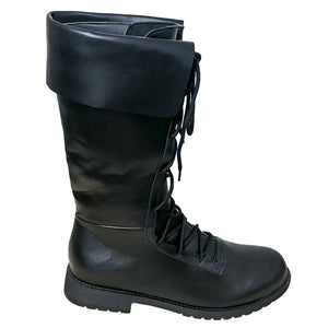 Men's medieval renaissance lace-up knee high boots