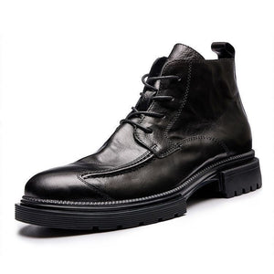Men's retro side zipper ankle boots