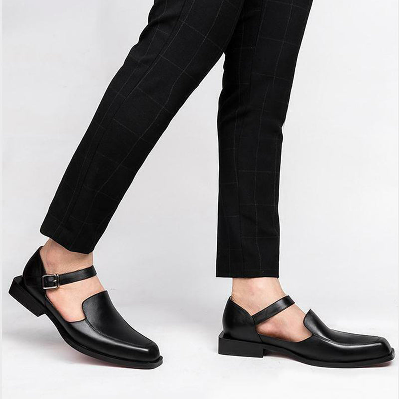 Men's summer dress shoes with ankle strap