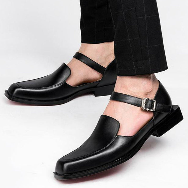 Men's summer dress shoes with ankle strap