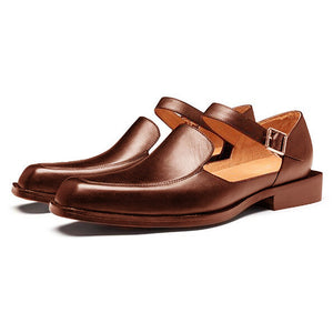 Men's summer dress shoes with ankle strap