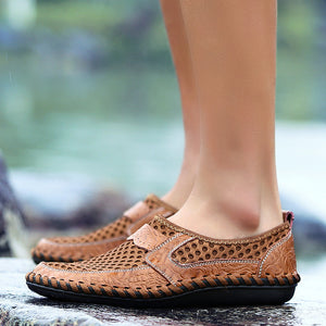 Men's summer mesh breathable slip-on loafers