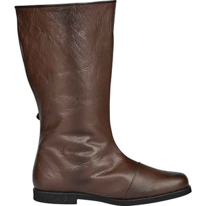 Men's vintage faux leather Halloween cosplay riding boots