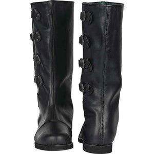 Men's vintage faux leather Halloween cosplay riding boots
