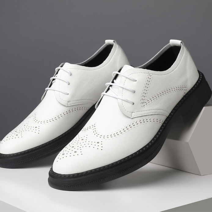 Men's Lace-up wingtips brogue oxfords formal shoes
