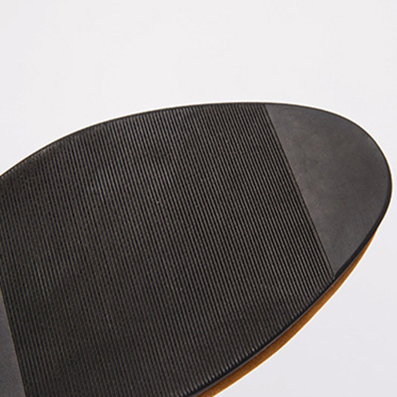 brown Spring summer men's plain slip-ons
