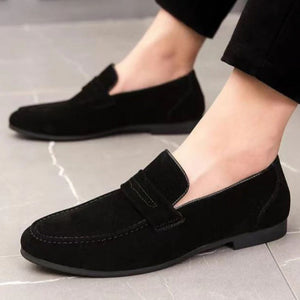 Spring summer men's plain slip-ons