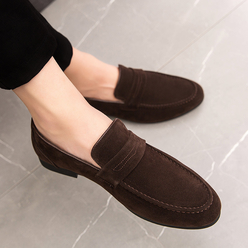 coffee Spring summer men's plain slip-ons