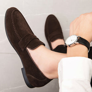 coffee Spring summer men's plain slip-ons