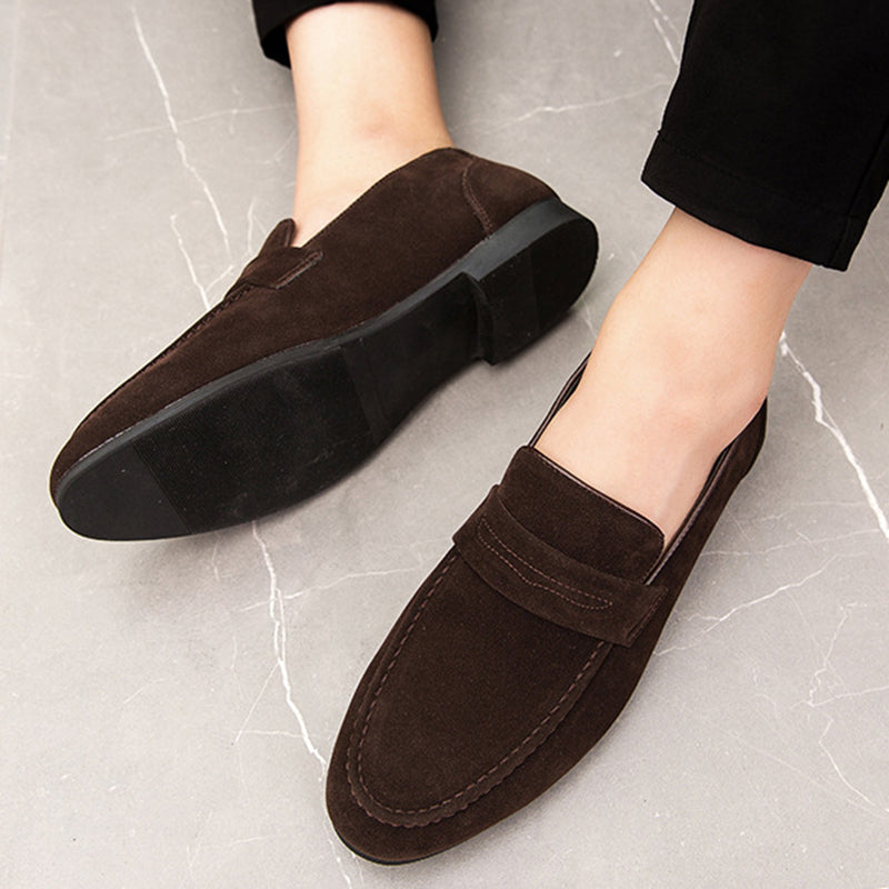 coffee Spring summer men's plain slip-ons