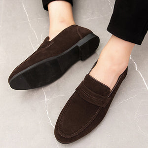 coffee Spring summer men's plain slip-ons