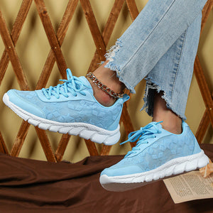 blue Summer breathable mesh sneakers lightweight comfortable