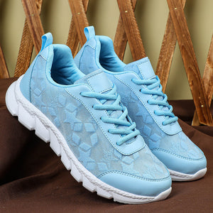 blue Summer breathable mesh sneakers lightweight comfortable