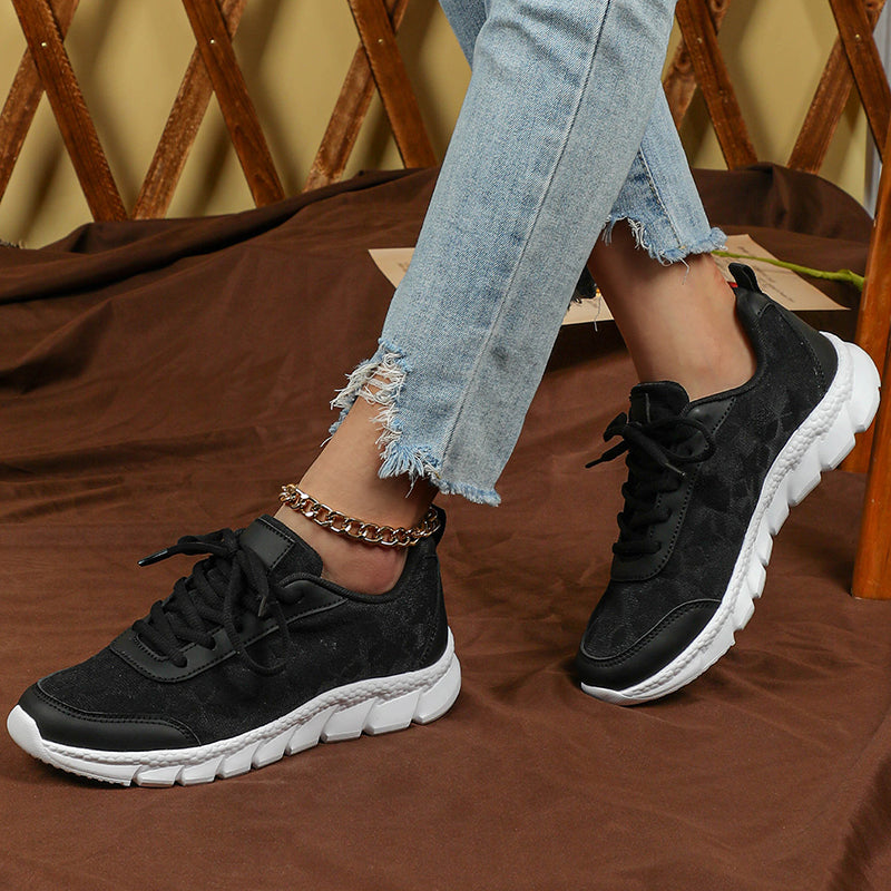 black Summer breathable mesh sneakers lightweight comfortable