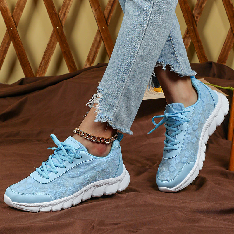 blue Summer breathable mesh sneakers lightweight comfortable