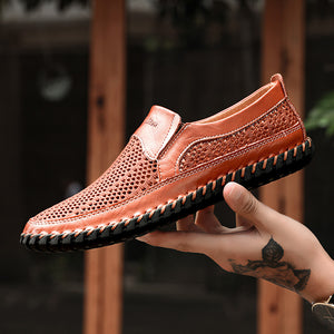 yellow Summer men's hollow beach shoes