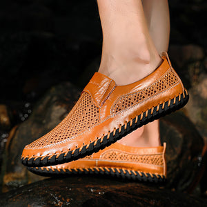 yellow Summer men's hollow beach shoes