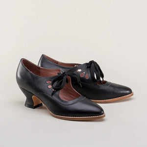 Vintage Lace-up Victorian Mary Jane Pumps