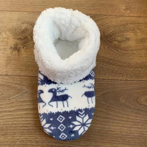 Winter Coral Fleece Indoor Warm Booties Home Christmas Slippers