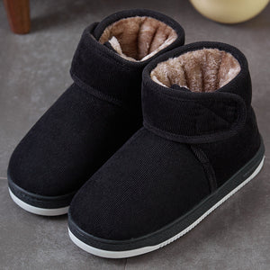 Winter warm soft velcro adjustable house shoes anti-skid