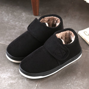 Winter warm soft velcro adjustable house shoes anti-skid